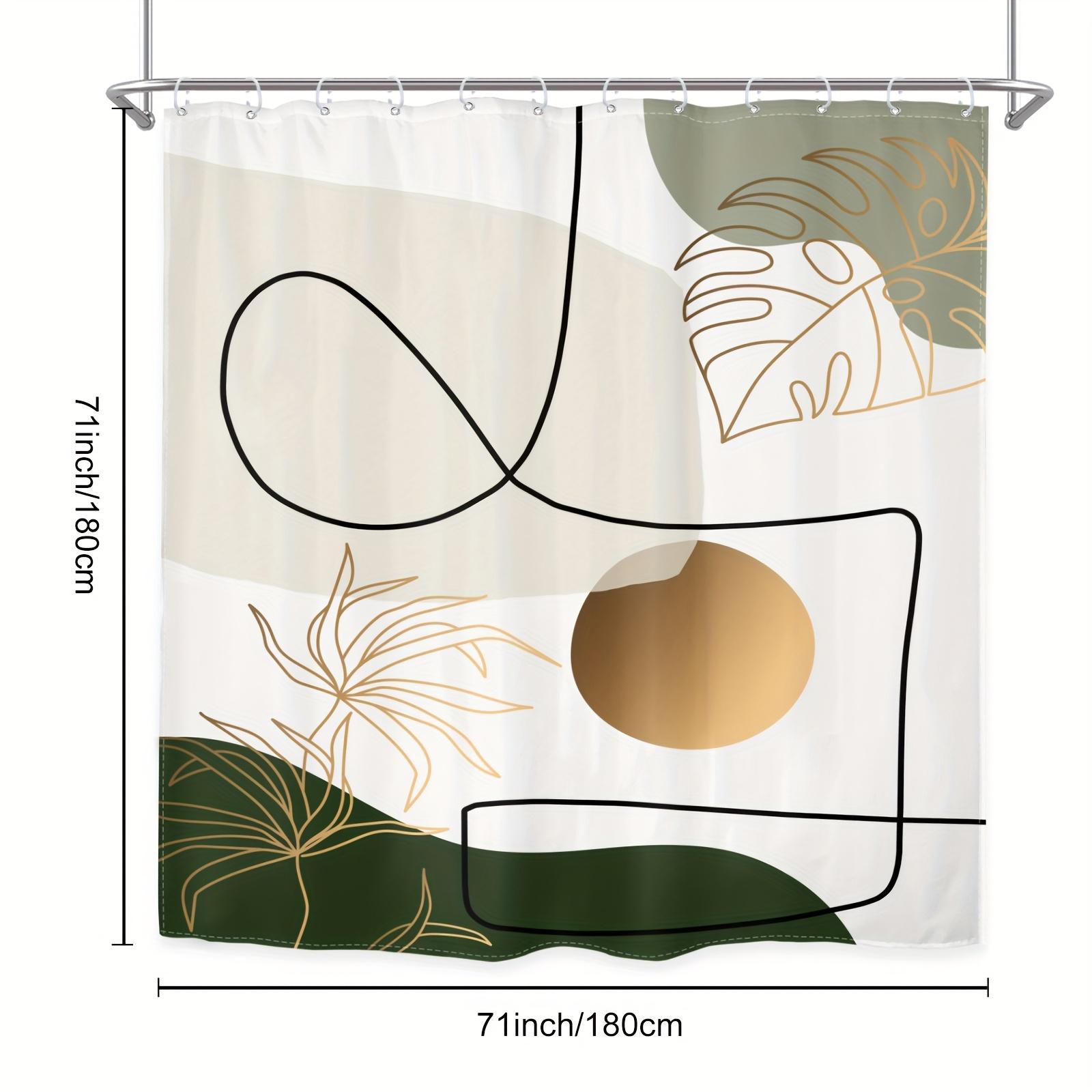Featuring Golden Leaves, Geometric Shapes, Minimalist Design, And Warm Tones For Stylish Bathroom Decor W60H190(CM)-1 Pcs
Featuring Golden Leaves, Geometric Shapes, Minimalist Design, And Warm Tones For Stylish Bathroom Decor W60H190(CM)-1 Pcs