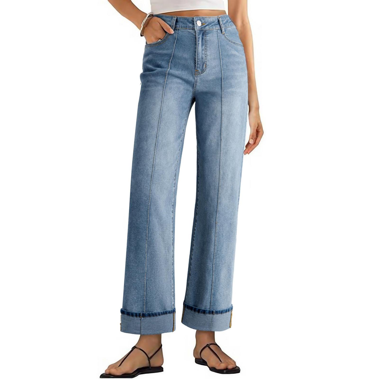 Женские ретро джинсы прямого кроя с высокой посадкой XL синий
Женские ретро джинсы прямого кроя с высокой посадкой XL синий