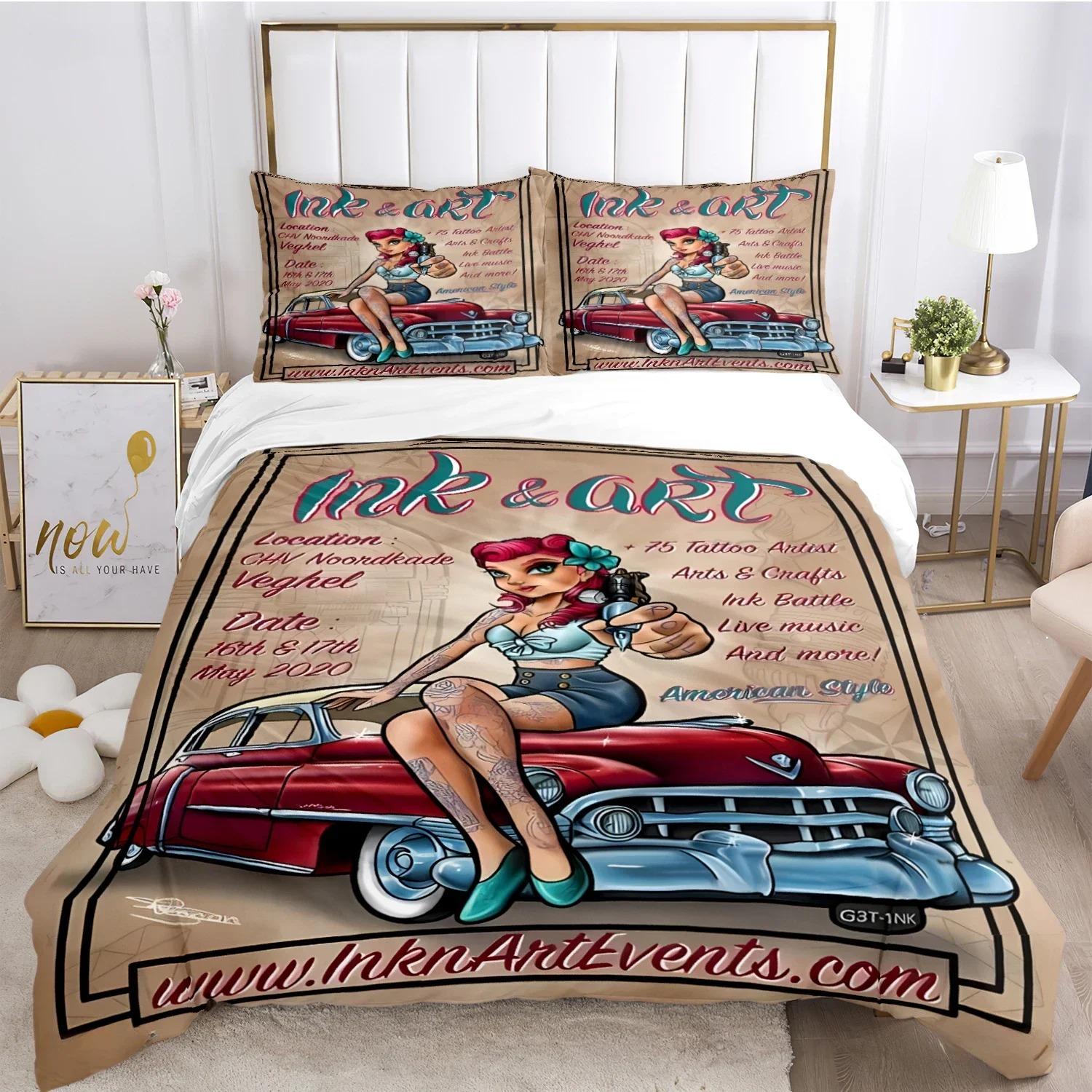 Rockabilly Hip Hop Music Duvet Cover Comforter Bedding sets Soft Quilt Cover and Pillowcases for Teens Single Double Queen King 70x133cm 3pcs
Rockabilly Hip Hop Music Duvet Cover Comforter Bedding sets Soft Quilt Cover and Pillowcases for Teens Single Double Queen King 70x133cm 3pcs