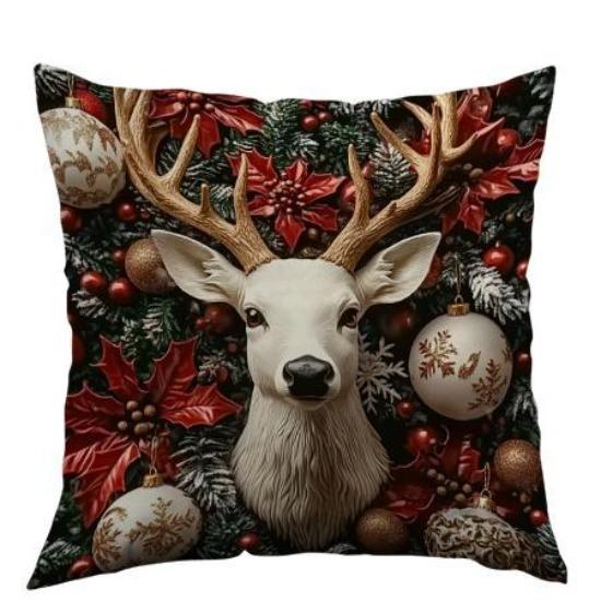 Christmas Pillow Cover with Santa Claus Print Polyester Cushion Sofa Decoration Cushion Cover Holiday Gift 45*45cm
Christmas Pillow Cover with Santa Claus Print Polyester Cushion Sofa Decoration Cushion Cover Holiday Gift 45*45cm