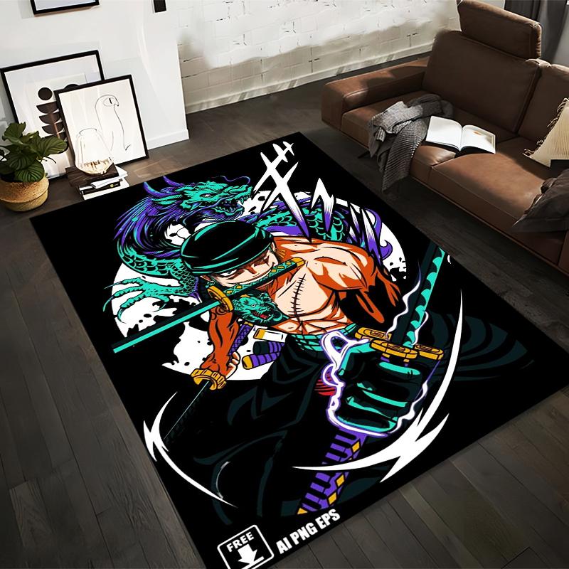 Samurai Warrior with Green Dragon Print Anime Style Carpet Suitable for use as an anti-slip for living room bedroom sofas 40x60cm( 15x23in )
Samurai Warrior with Green Dragon Print Anime Style Carpet Suitable for use as an anti-slip for living room bedroom sofas 40x60cm( 15x23in )