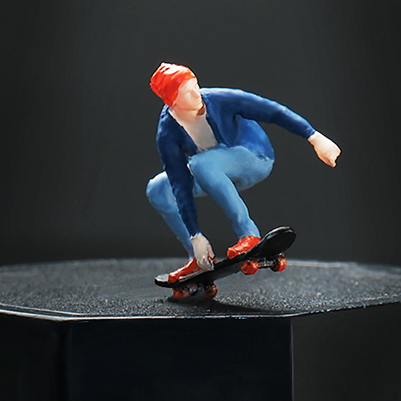 Miniature Figure Doll Toy Skateboard Man Realistic Resin Scene Layout Model Building Kits for
Miniature Figure Doll Toy Skateboard Man Realistic Resin Scene Layout Model Building Kits for