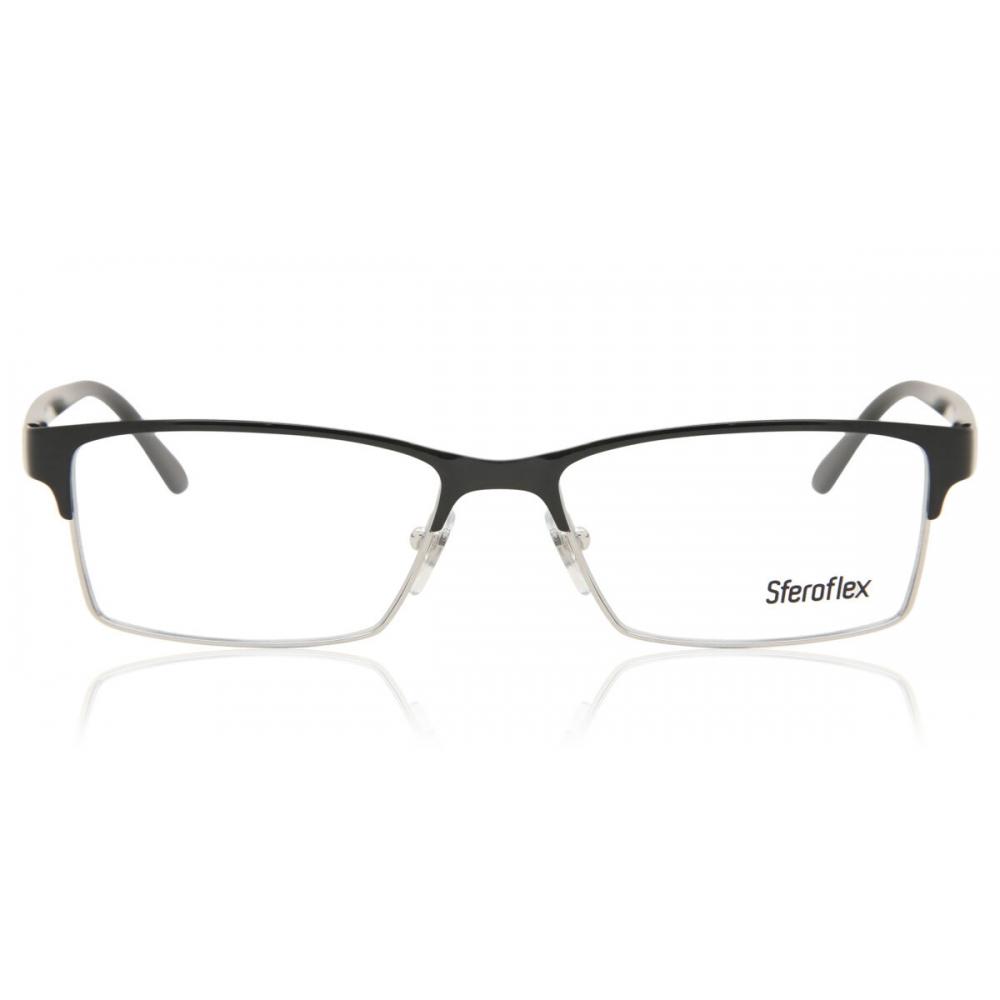 Sferoflex Sf2289 525 Men Eyeglasses Black On Silver/53 
Sferoflex Sf2289 525 Men Eyeglasses Black On Silver/53