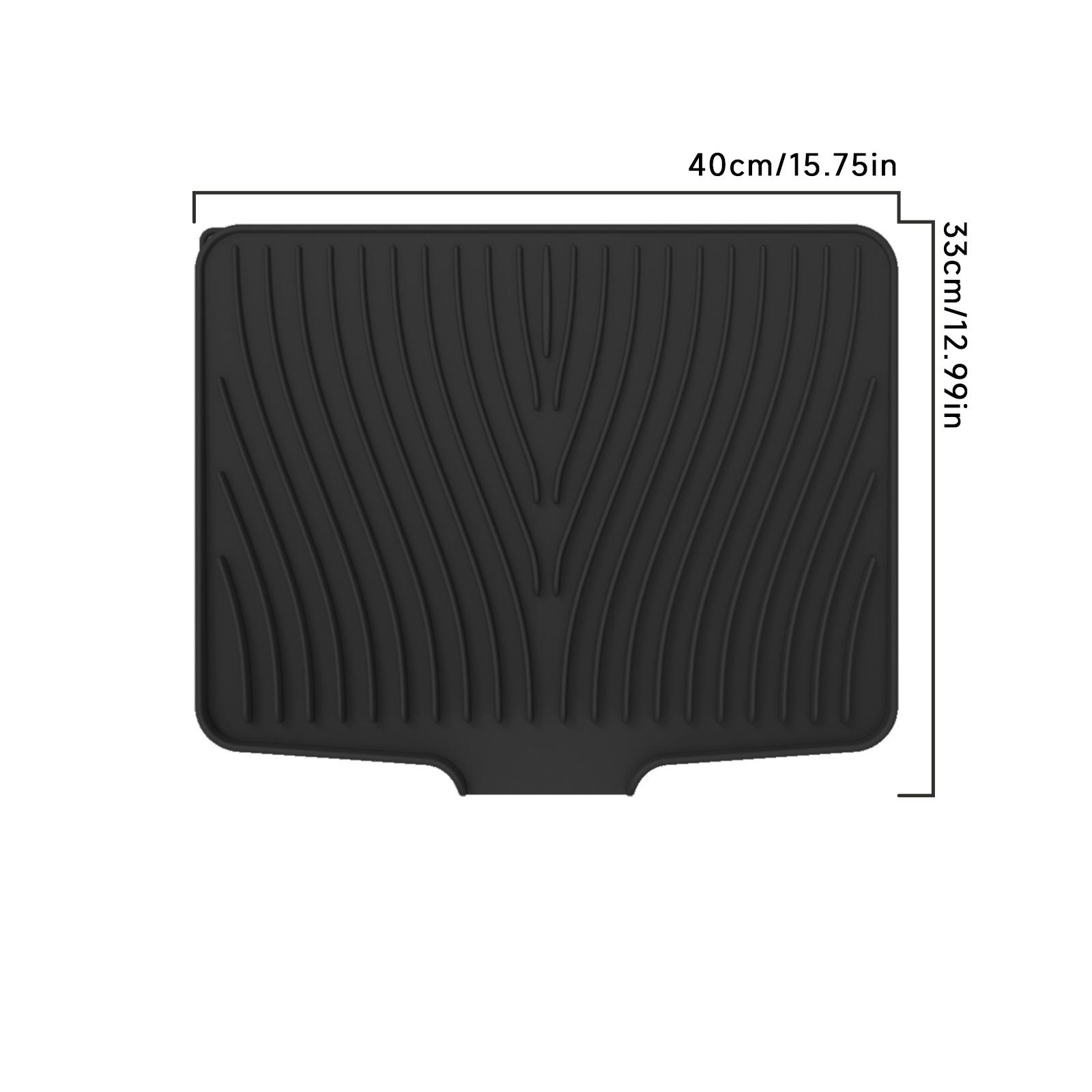 Silicone Dish Drying Mat for Kitchen Counter, Non-Slip Drain Pad, Dish Drying Pad, Easy to Clean Dish Rack Pad, Multi-Use чорний
Silicone Dish Drying Mat for Kitchen Counter, Non-Slip Drain Pad, Dish Drying Pad, Easy to Clean Dish Rack Pad, Multi-Use чорний