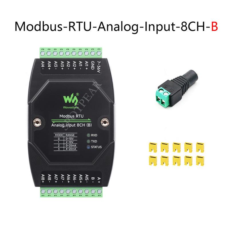 8-канальний промисловий модуль аналогового збору даних, живлення DC 7-36V, підтримує збір напруги та струму
8-канальний промисловий модуль аналогового збору даних, живлення DC 7-36V, підтримує збір напруги та струму