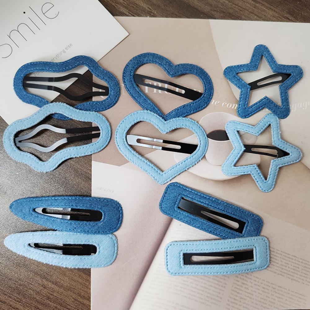 2pc Fashion Denim Heart Star BB Hairpin Hair Side Clips for Women Girls Child Gift Hair Accessories Headwear Ornament
2pc Fashion Denim Heart Star BB Hairpin Hair Side Clips for Women Girls Child Gift Hair Accessories Headwear Ornament