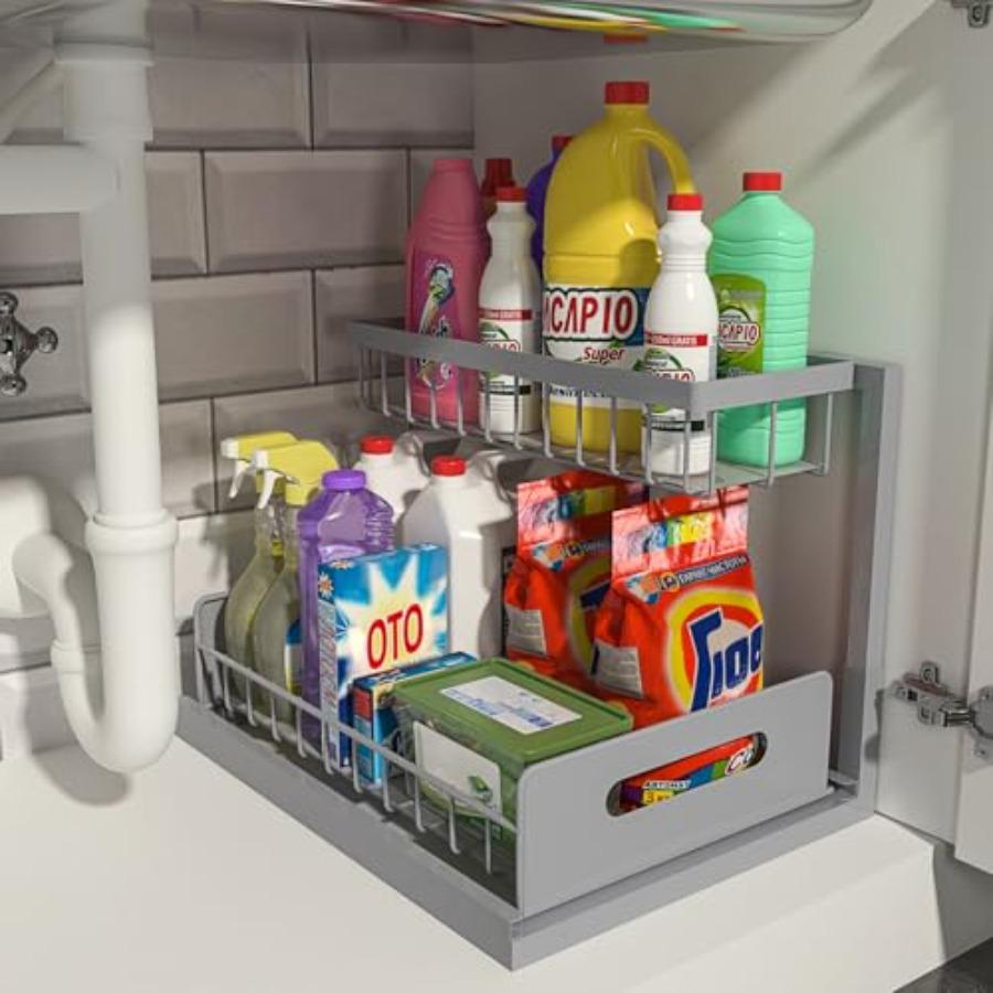 Under Sink Organizer Pull Out Cabinet Organizer 2 Tier Slide Out Sink Shelf Cabinet Storage Shelves for Kitchen Bathroom Grey 1 United States
Under Sink Organizer Pull Out Cabinet Organizer 2 Tier Slide Out Sink Shelf Cabinet Storage Shelves for Kitchen Bathroom Grey 1 United States