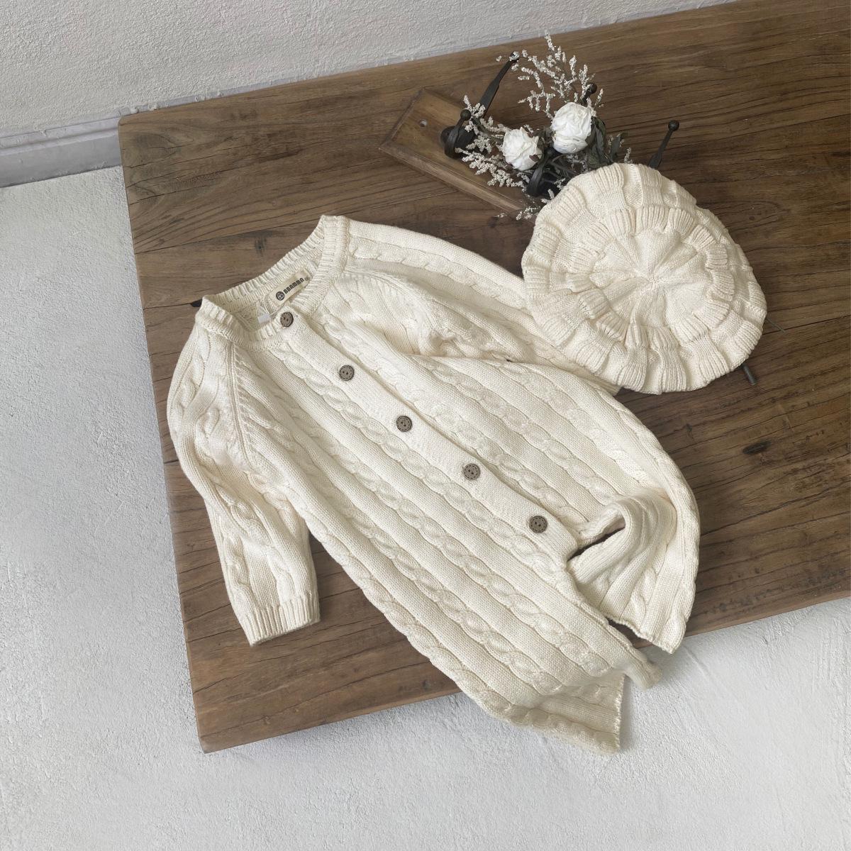 Унисекс детский зимний хлопковый вязаный свитер комбинезон: Длинный, скрученный шерстяной узор 73cm
Унисекс детский зимний хлопковый вязаный свитер комбинезон: Длинный, скрученный шерстяной узор 73cm