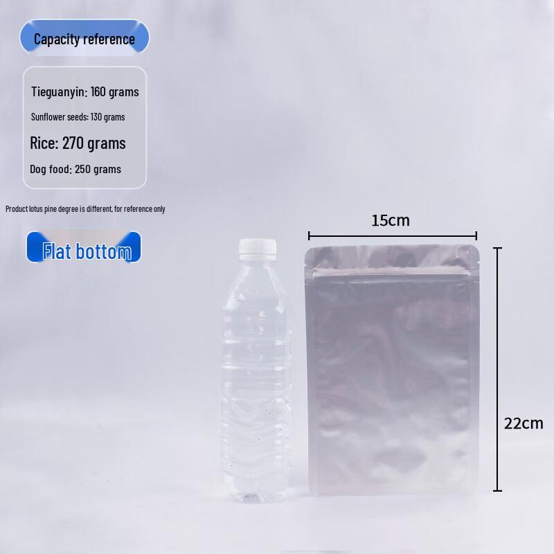 Flat Bottom Aluminum Foil Self-Sealing Food Storage Bags
Flat Bottom Aluminum Foil Self-Sealing Food Storage Bags