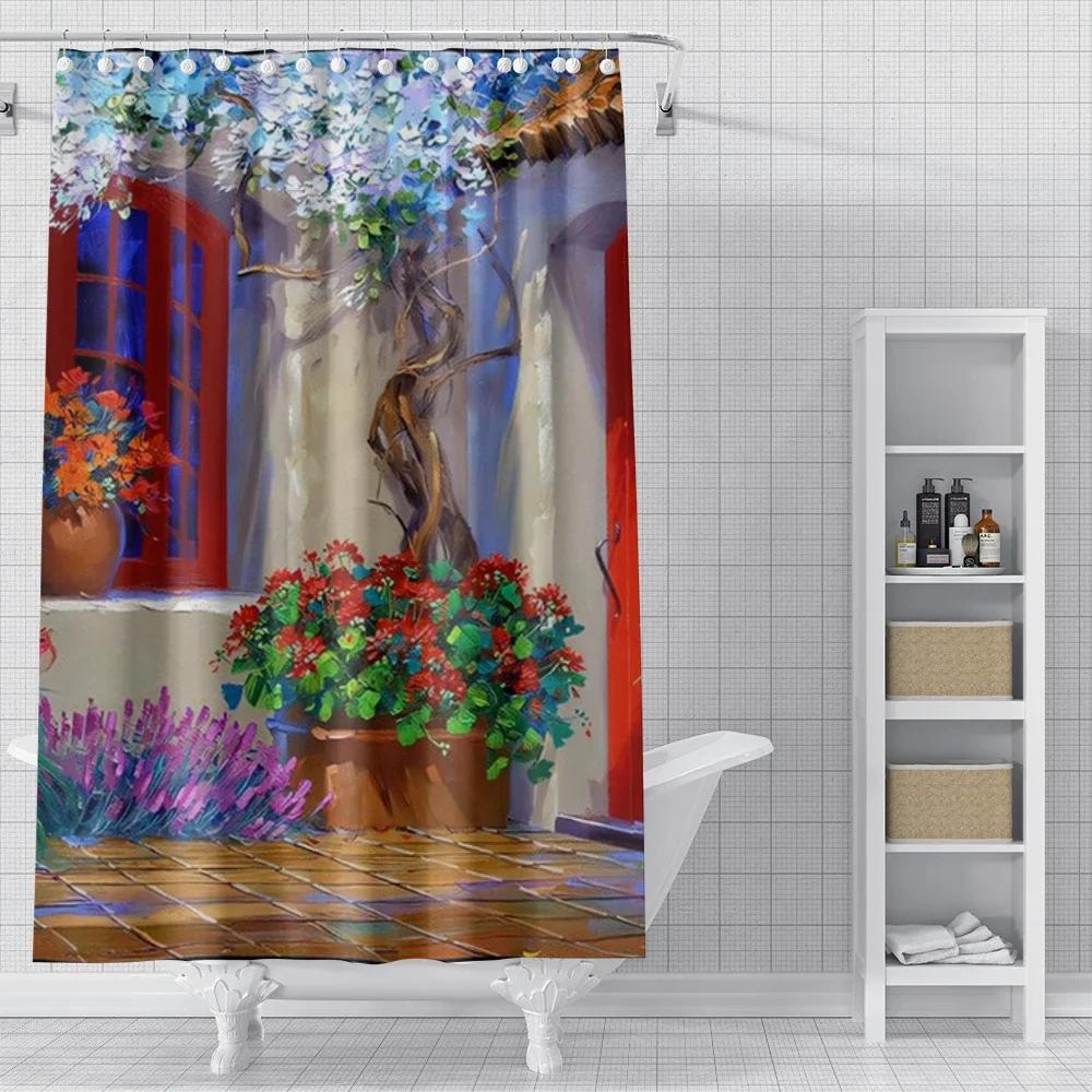 Home Shower Curtains For Bathroom Oil Painting Style Waterproof Fabric Bathroom Curtains Modern Shower Curtain W60H190(CM)-1 Pcs
Home Shower Curtains For Bathroom Oil Painting Style Waterproof Fabric Bathroom Curtains Modern Shower Curtain W60H190(CM)-1 Pcs