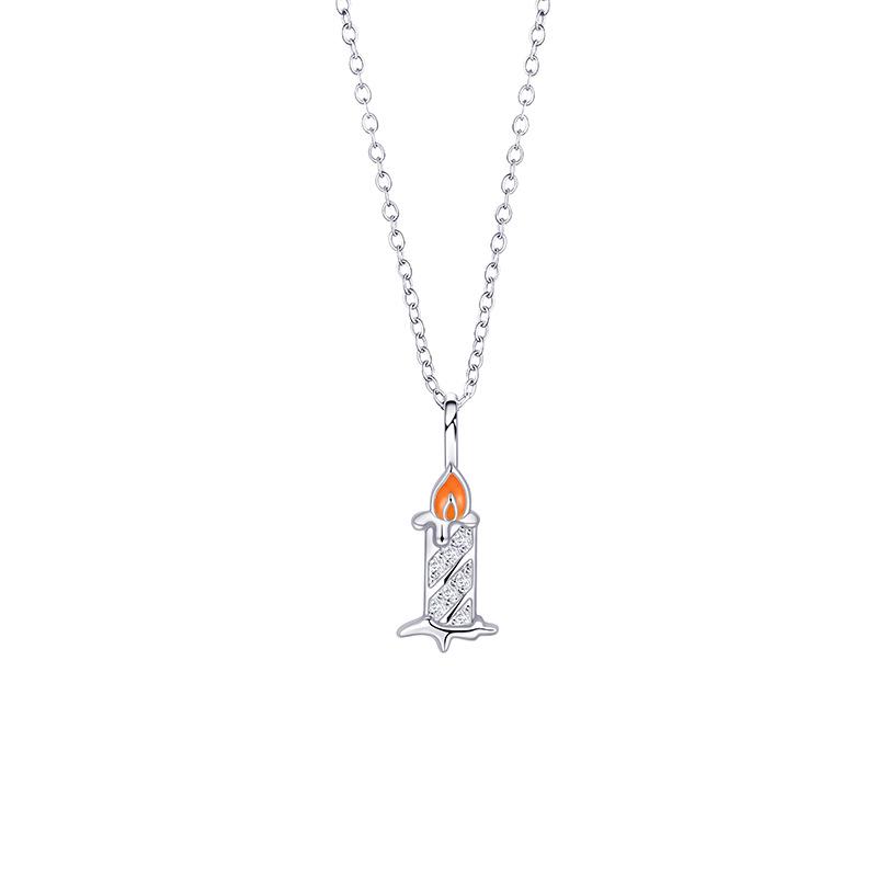 Winter Prelude S925 Silver Christmas Candle Necklace - Luxury Creative Clavicle Chain Pendant
Winter Prelude S925 Silver Christmas Candle Necklace - Luxury Creative Clavicle Chain Pendant