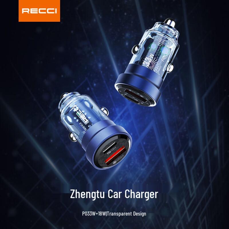 Recci RCC-N17 30W Dual Port Fast Car Charger
Recci RCC-N17 30W Dual Port Fast Car Charger