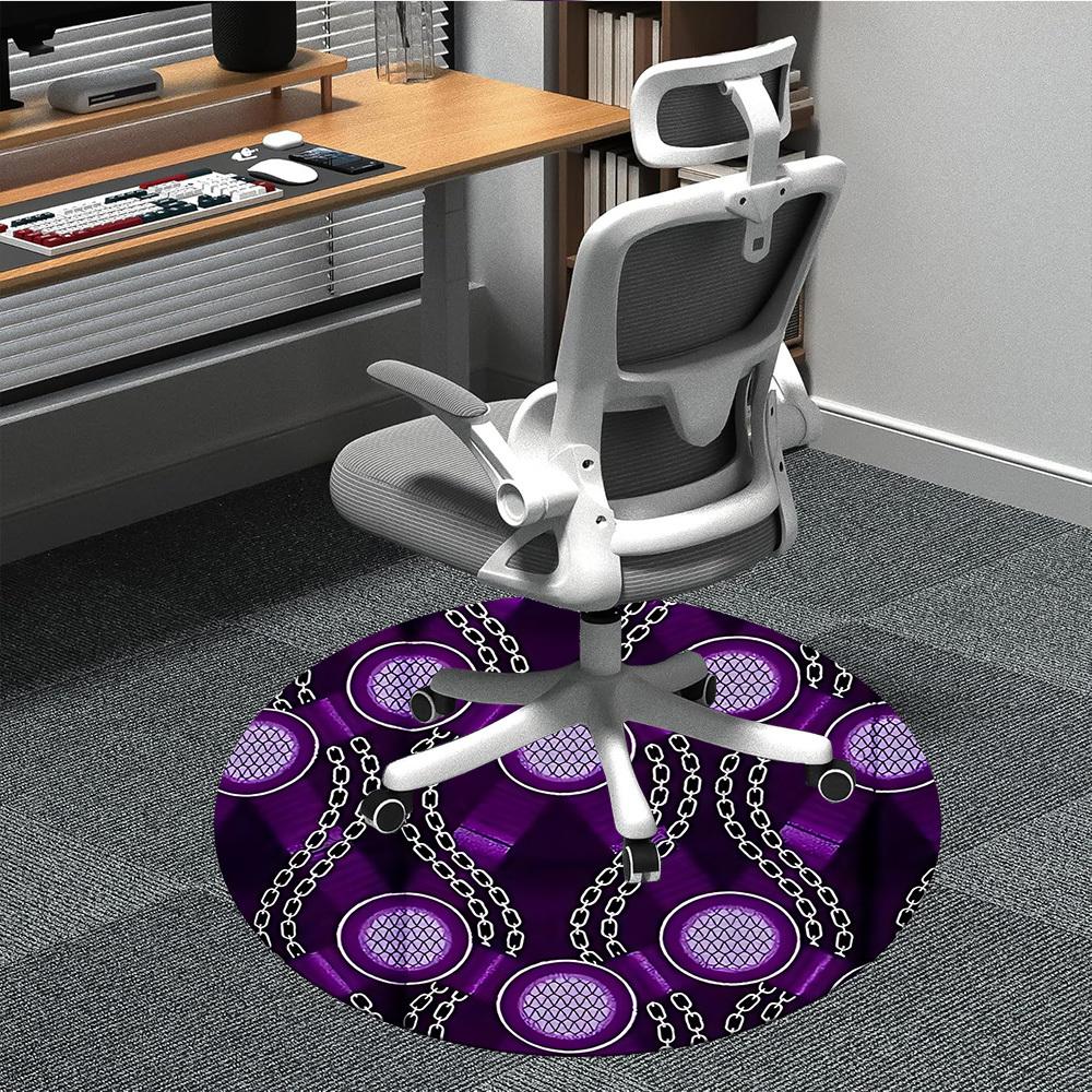 1PC Purple Chain Pattern Office Round Rug, Non slip, Soft and Durable Office Rug for Interior Decoration, Perfect for Office 80cm
1PC Purple Chain Pattern Office Round Rug, Non slip, Soft and Durable Office Rug for Interior Decoration, Perfect for Office 80cm