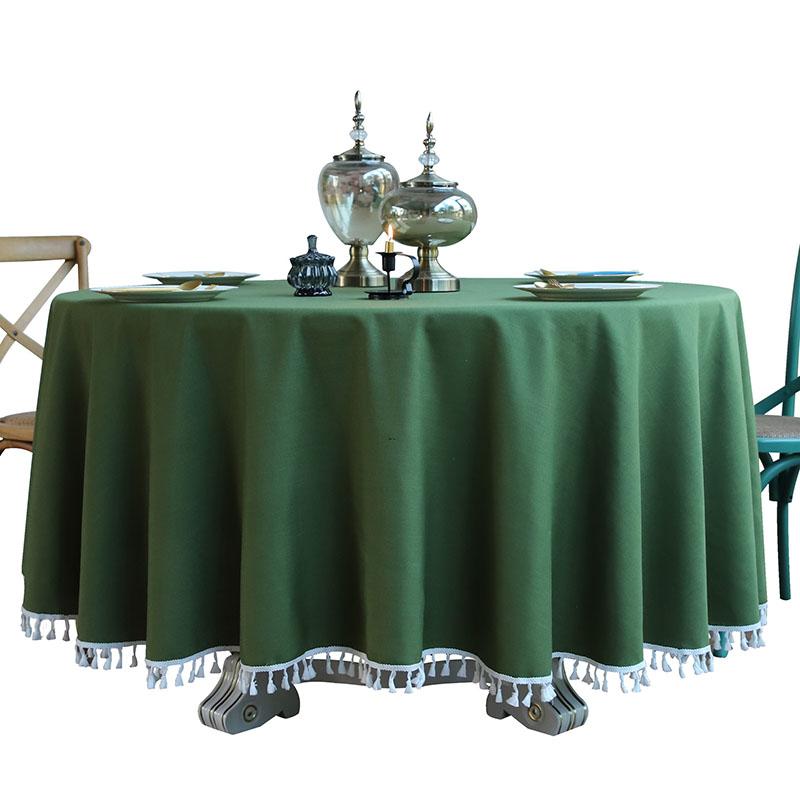 Simple Round Solid Tablecloth with Tassels Nordic Cotton and Linen Dust-Proof Table Cover Cozy Multi-Purpose Furniture Protector Diameter 120cm
Simple Round Solid Tablecloth with Tassels Nordic Cotton and Linen Dust-Proof Table Cover Cozy Multi-Purpose Furniture Protector Diameter 120cm