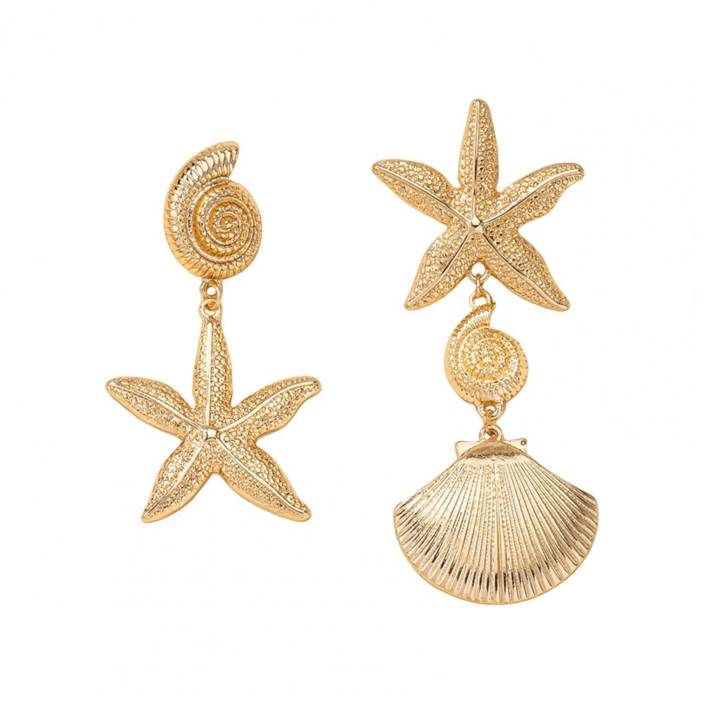 Серьги в стиле ретро-пляж, преувеличенные серьги-подвески в виде ракушек и морских звезд, винтажные украшения в стиле океана для выпускного вечера, женские асимметричные золотистый
Серьги в стиле ретро-пляж, преувеличенные серьги-подвески в виде ракушек и морских звезд, винтажные украшения в стиле океана для выпускного вечера, женские асимметричные золотистый