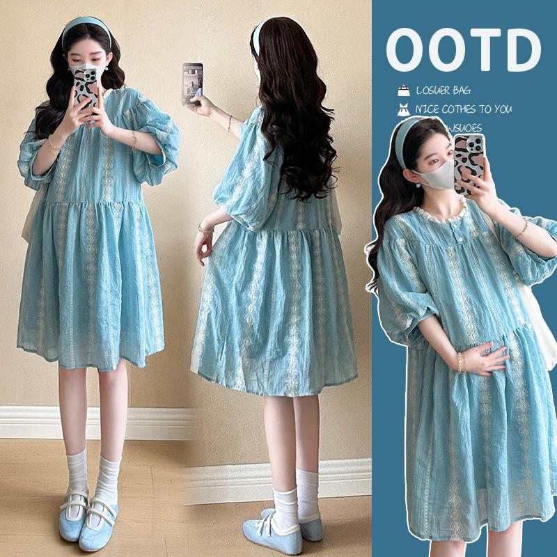 Korean Style Age-Reducing Maternity A-Line Embroidered Summer Dress 2XL синій
Korean Style Age-Reducing Maternity A-Line Embroidered Summer Dress 2XL синій