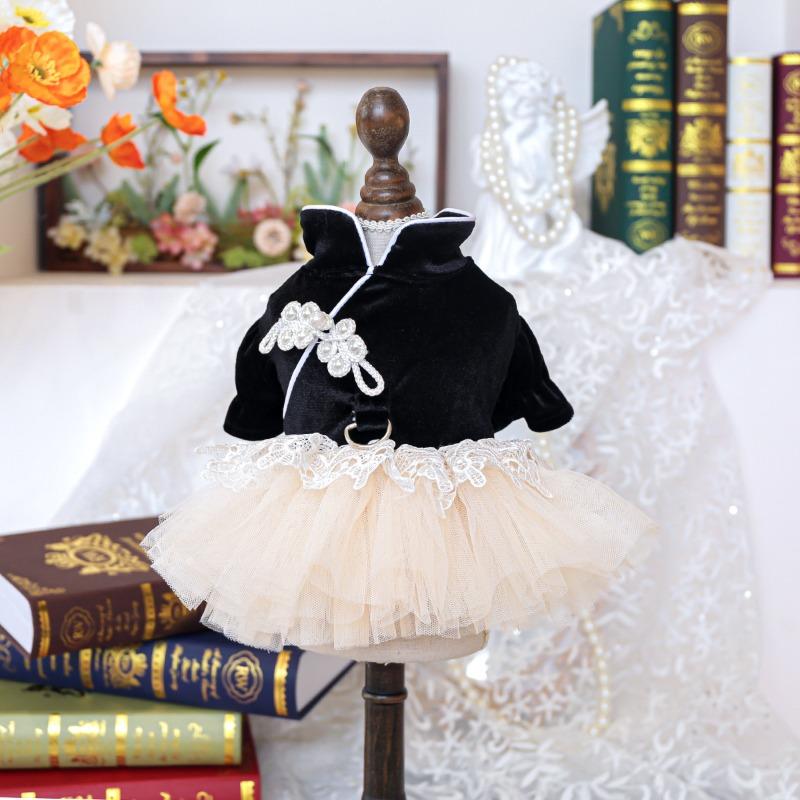 Pet Spring and Summer Teddy Bi Xiong Pomeranian Cat Puppy Dog Clothes Jinling Gauze Skirt xs-bust size30, length 20cm, about 1.0-1.5kg
Pet Spring and Summer Teddy Bi Xiong Pomeranian Cat Puppy Dog Clothes Jinling Gauze Skirt xs-bust size30, length 20cm, about 1.0-1.5kg