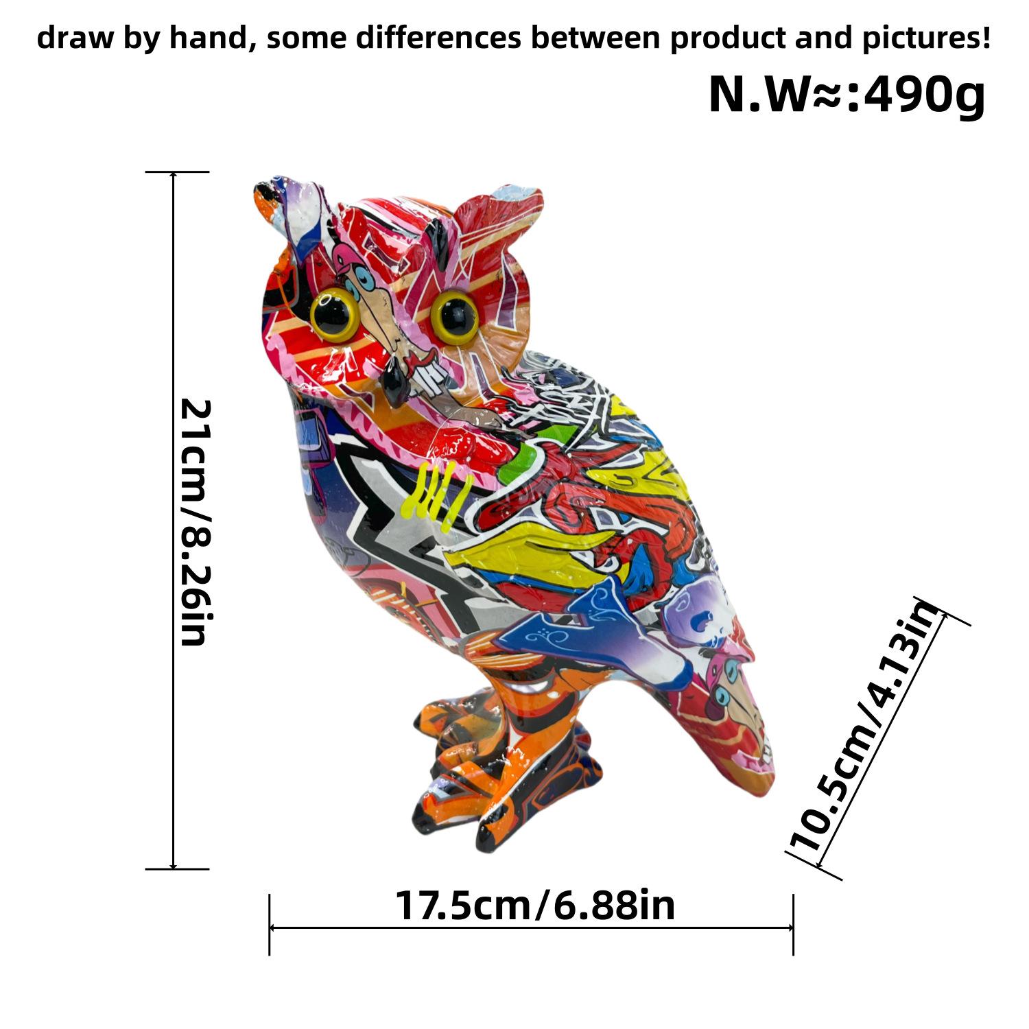 Американский креативный дом Новые красочные поделки Сова украшения из смолы Офис Гостиная Вход Декор
Американский креативный дом Новые красочные поделки Сова украшения из смолы Офис Гостиная Вход Декор