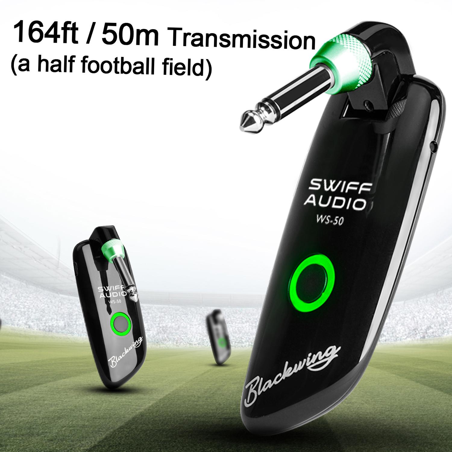 SWIFF WS-50 UHF Digital Guitar Wireless System (Transmitter + Receiver) 50M Transmission Range Built-in Rechargeable Battery
SWIFF WS-50 UHF Digital Guitar Wireless System (Transmitter + Receiver) 50M Transmission Range Built-in Rechargeable Battery