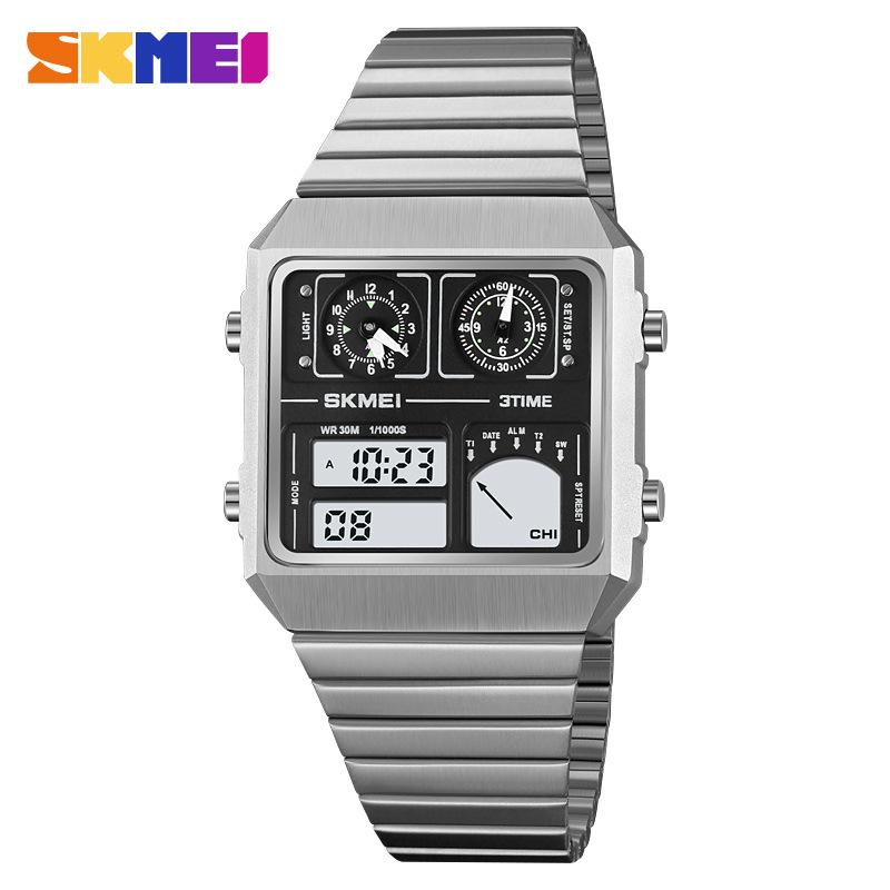 Moment Beauty Мужские электронные часы Мужские квадратные часы Многофункциональные спортивные водонепроницаемые электронные часы с термометром серебряный
Moment Beauty Мужские электронные часы Мужские квадратные часы Многофункциональные спортивные водонепроницаемые электронные часы с термометром серебряный