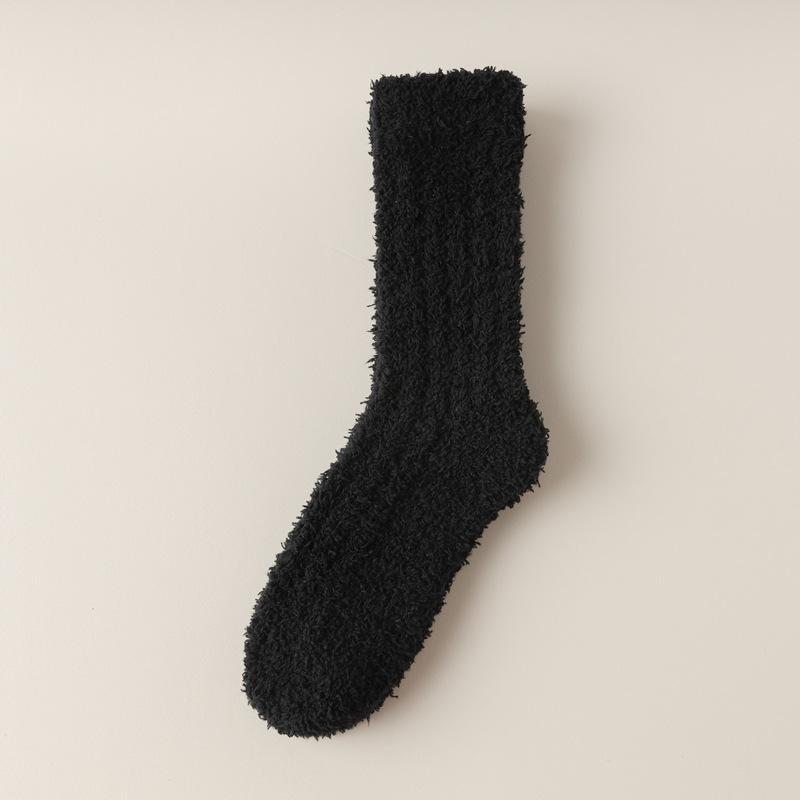 Candy Color Coral Fleece Socks Women S Antibacterial Thickened Warm Vertical Striped Medium Tube Women S Socks Solid Color Floor Socks Sleep Socks One size fits all чорний
Candy Color Coral Fleece Socks Women S Antibacterial Thickened Warm Vertical Striped Medium Tube Women S Socks Solid Color Floor Socks Sleep Socks One size fits all чорний