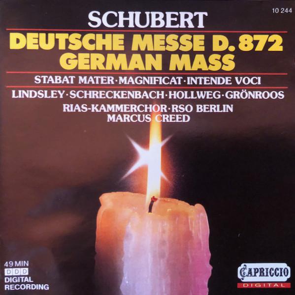 CD F. SCHUBERT - Mass German/Stabat Mater/Magni 10244 Capriccio 1988 Germany Classical Used
CD F. SCHUBERT - Mass German/Stabat Mater/Magni 10244 Capriccio 1988 Germany Classical Used
