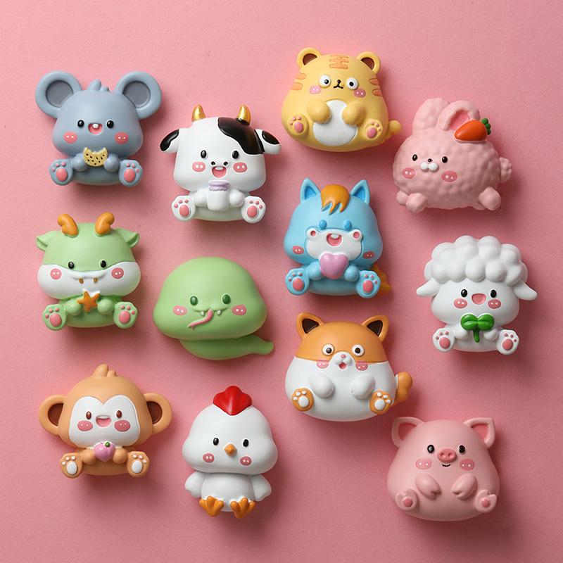 Chinese Zodiac Refrigerator Sticker Resin Figurine Creative Magnetic Sticker Cartoon Cute Gift Decoration Magnet
Chinese Zodiac Refrigerator Sticker Resin Figurine Creative Magnetic Sticker Cartoon Cute Gift Decoration Magnet