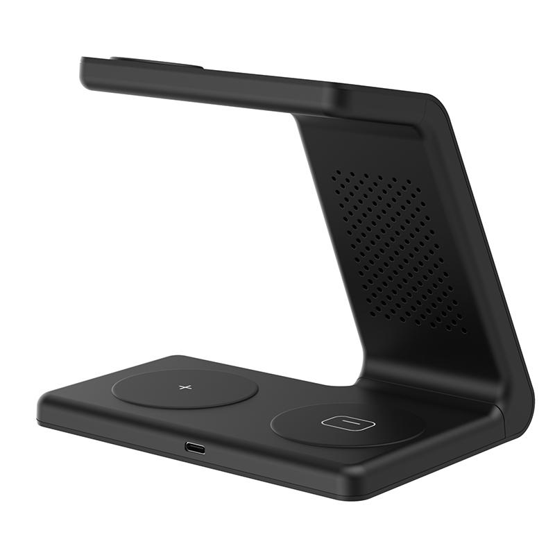 T5 4-in-1 Wireless Charger Desk Dock for Phone/Earphones/Smart Watch (Qi/CE/FCC/ROHS/UKCA/PSE Certificate) Black
T5 4-in-1 Wireless Charger Desk Dock for Phone/Earphones/Smart Watch (Qi/CE/FCC/ROHS/UKCA/PSE Certificate) Black