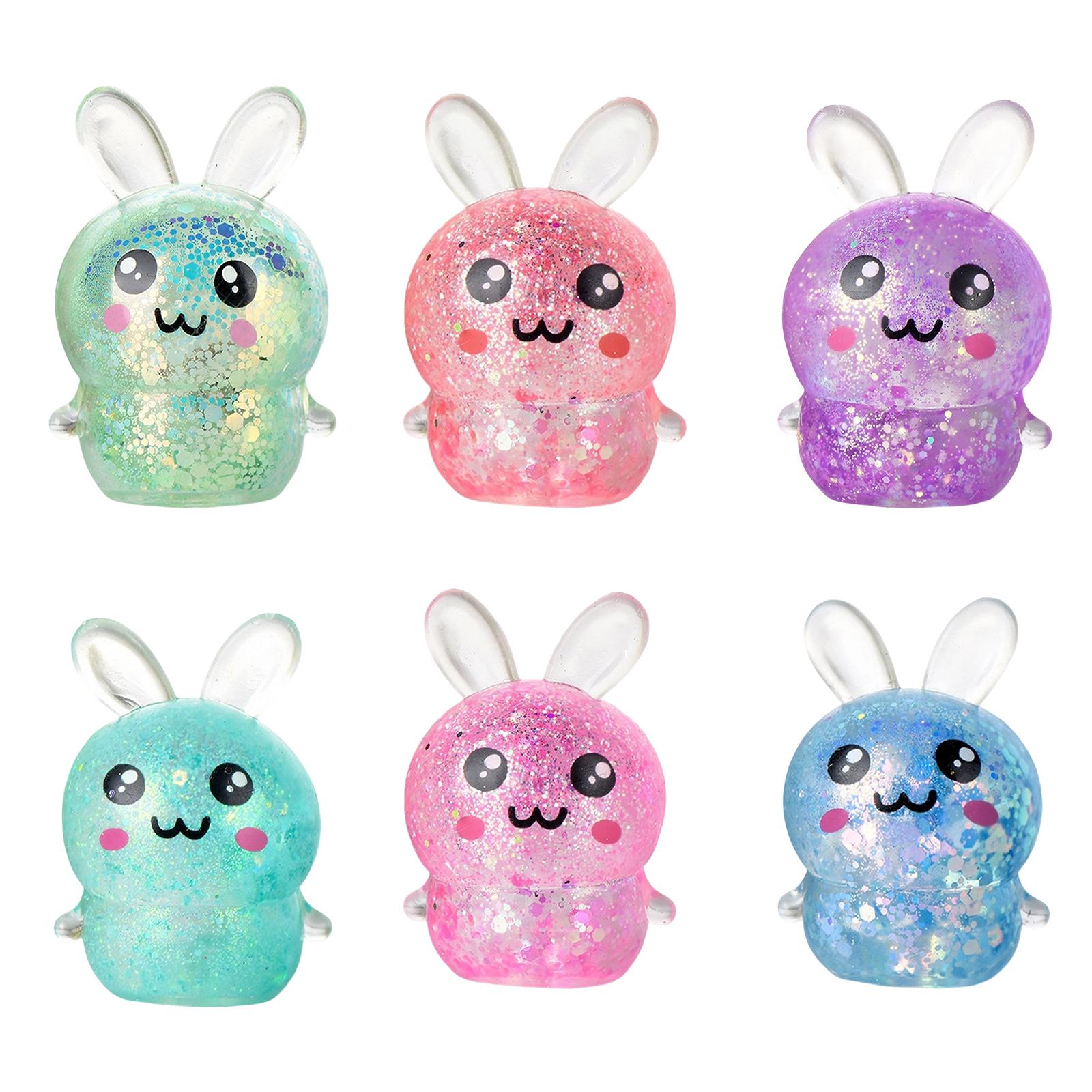 Rabbit Shaped Toys Set of 6 Glitter Stress Relief Squeeze Toys for Hand Exercise and Sensory Play for Kids and Adults Gift Box Packaging One Size
Rabbit Shaped Toys Set of 6 Glitter Stress Relief Squeeze Toys for Hand Exercise and Sensory Play for Kids and Adults Gift Box Packaging One Size