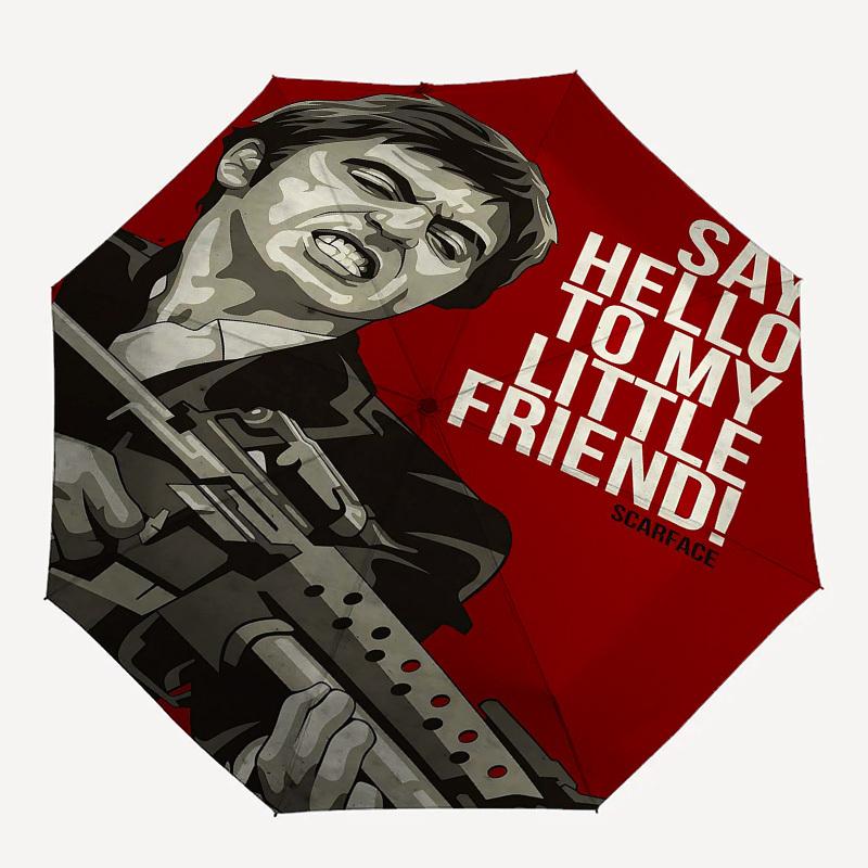 1pc Say Hello To My Little Friend Automatic Open Close Umbrella with 8-Rib Windproof Canopy Compact Portable Travel Umbrella10260
1pc Say Hello To My Little Friend Automatic Open Close Umbrella with 8-Rib Windproof Canopy Compact Portable Travel Umbrella10260