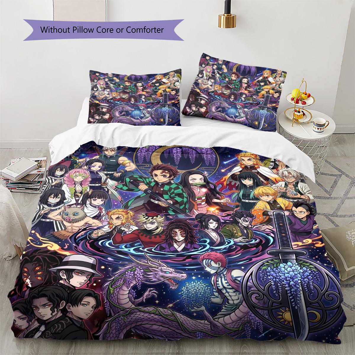 Demon Slayer Tanjiro Pattern Bedding Quilt Set Quilt Cover Pillowcase Home Decoration Birthday Gift (1 * duvet cover + 2 * pillowcase, without core) 135x200cm
Demon Slayer Tanjiro Pattern Bedding Quilt Set Quilt Cover Pillowcase Home Decoration Birthday Gift (1 * duvet cover + 2 * pillowcase, without core) 135x200cm