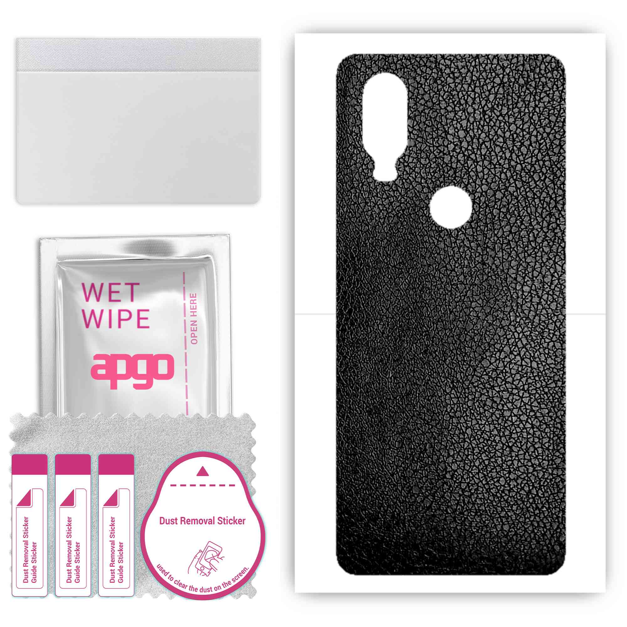 Apgo Protective Skin Sticker для задньої панелі, сумісної з Motorola One Vision, Wrap Film, Foil, Vinyl - Pattern Black Leather
Apgo Protective Skin Sticker для задньої панелі, сумісної з Motorola One Vision, Wrap Film, Foil, Vinyl - Pattern Black Leather