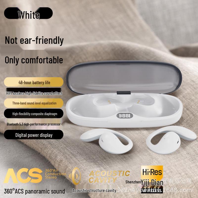 Wearable Bone Conduction Bluetooth Sports Earbuds - High Sound Quality & Long Battery Life білий
Wearable Bone Conduction Bluetooth Sports Earbuds - High Sound Quality & Long Battery Life білий