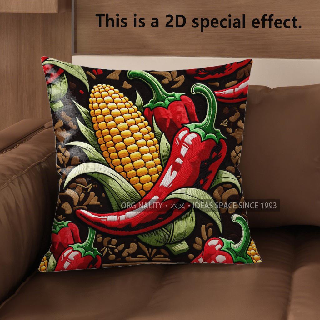 2D Southwestern Fiesta Chili Corn Taco Throw Pillow Covers Pattern Cushion Cover Suitable For Sofa Bedroom Car Pillow Cover 40x40cm
2D Southwestern Fiesta Chili Corn Taco Throw Pillow Covers Pattern Cushion Cover Suitable For Sofa Bedroom Car Pillow Cover 40x40cm