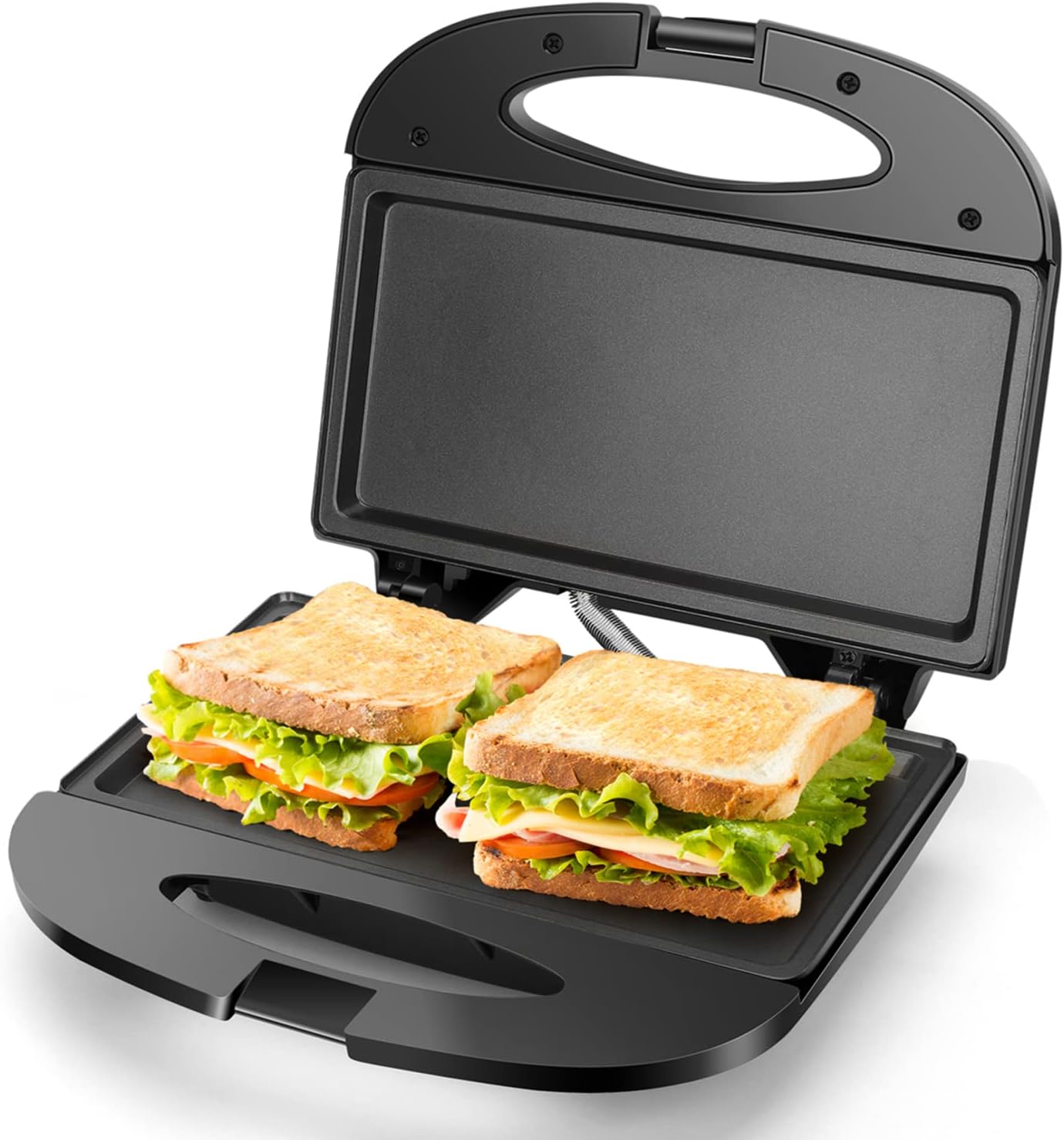 Aigostar Sandwich Maker with Non-stick Deep Grid Surface for Egg, Ham, Steaks Compact Electric Grill Tostadora de Pan Black, ETL United States
Aigostar Sandwich Maker with Non-stick Deep Grid Surface for Egg, Ham, Steaks Compact Electric Grill Tostadora de Pan Black, ETL United States