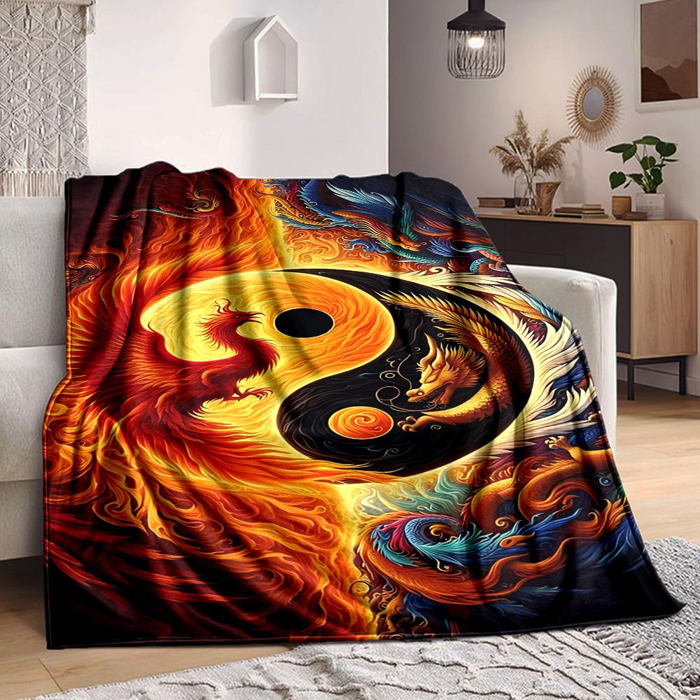 1pc Phoenix Yin Yang Symbol Blanket - Perfect Gift for Birthdays, Christmas & Halloween- Soft, Warm & Versatile yy250909136 75x90cm
1pc Phoenix Yin Yang Symbol Blanket - Perfect Gift for Birthdays, Christmas & Halloween- Soft, Warm & Versatile yy250909136 75x90cm
