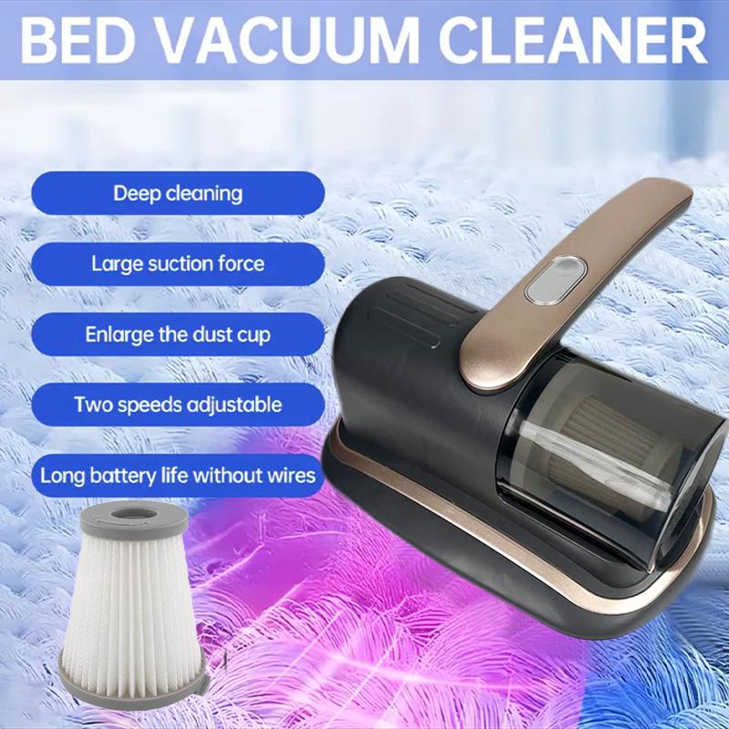 2026 New Wireless Handheld Mattress Vacuum Cleaner with UV-C Light HEPA Filter and Ultrasonic Vibration12KPa for Bed Sofa Car Seat Carpet золотистый
2026 New Wireless Handheld Mattress Vacuum Cleaner with UV-C Light HEPA Filter and Ultrasonic Vibration12KPa for Bed Sofa Car Seat Carpet золотистый