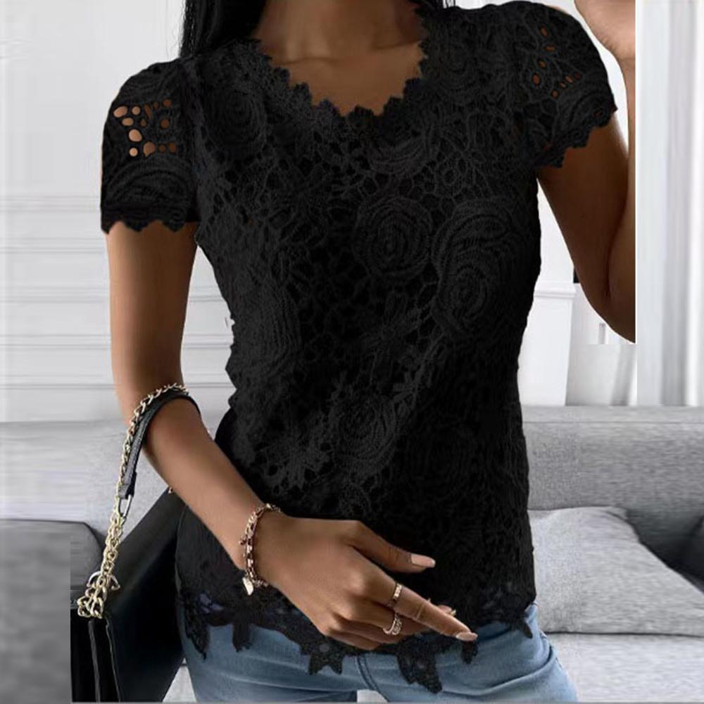 Plus Size Oversized Women Fashion Lace Round Neck Tops T-Shirt Ladies Summer Casual Short Sleeve Blouse Clothes For Female 2026 5XL чорний
Plus Size Oversized Women Fashion Lace Round Neck Tops T-Shirt Ladies Summer Casual Short Sleeve Blouse Clothes For Female 2026 5XL чорний