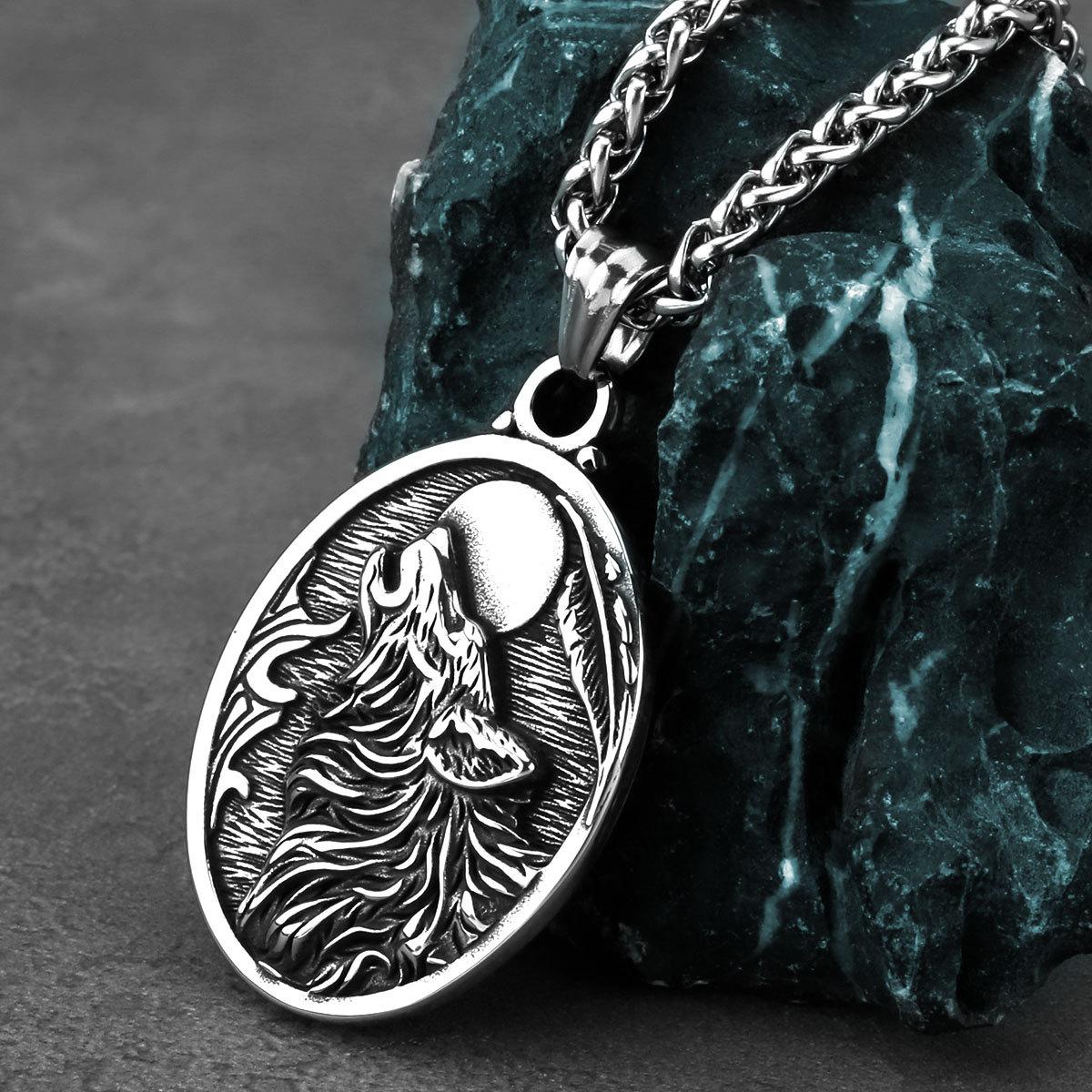 Nordic Viking Wolf цепочка из нержавеющей стали мужское ожерелье с подвеской в стиле ретро панк в модных аксессуарах Joker
Nordic Viking Wolf цепочка из нержавеющей стали мужское ожерелье с подвеской в стиле ретро панк в модных аксессуарах Joker