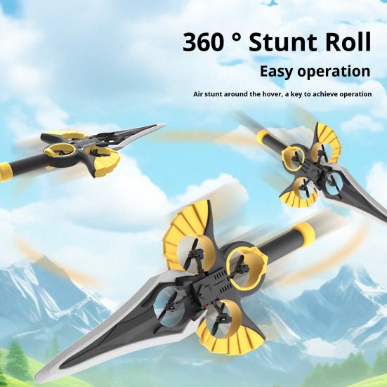 Радіокерована літаюча планерка «Довгий меч» зі світлодіодним підсвічуванням, трюковий переворот на 360 градусів, легка в управлінні, для дітей, підлітків, дорослих, 2,4 ГГц, радіокерована іграшка «Літаючий довгий меч» One Battery золотистий
Радіокерована літаюча планерка «Довгий меч» зі світлодіодним підсвічуванням, трюковий переворот на 360 градусів, легка в управлінні, для дітей, підлітків, дорослих, 2,4 ГГц, радіокерована іграшка «Літаючий довгий меч» One Battery золотистий