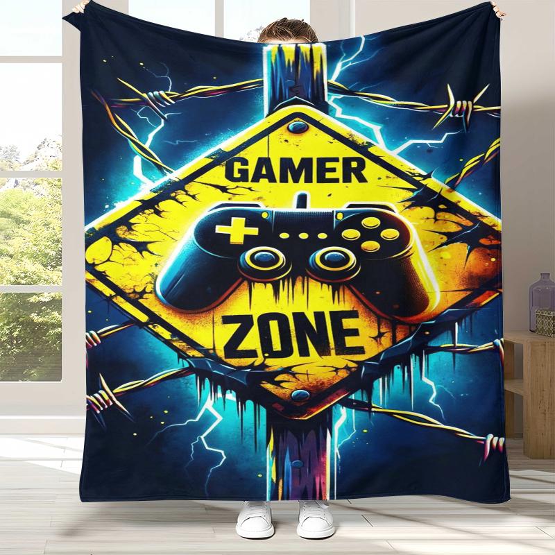 Cartoon Game Gamer Zone Controller Logo Flannel Blanket,Ultra Soft Warm Plush Throw for Home Bedroom Bed Sofa Cover Picnic gift 75x90cm
Cartoon Game Gamer Zone Controller Logo Flannel Blanket,Ultra Soft Warm Plush Throw for Home Bedroom Bed Sofa Cover Picnic gift 75x90cm