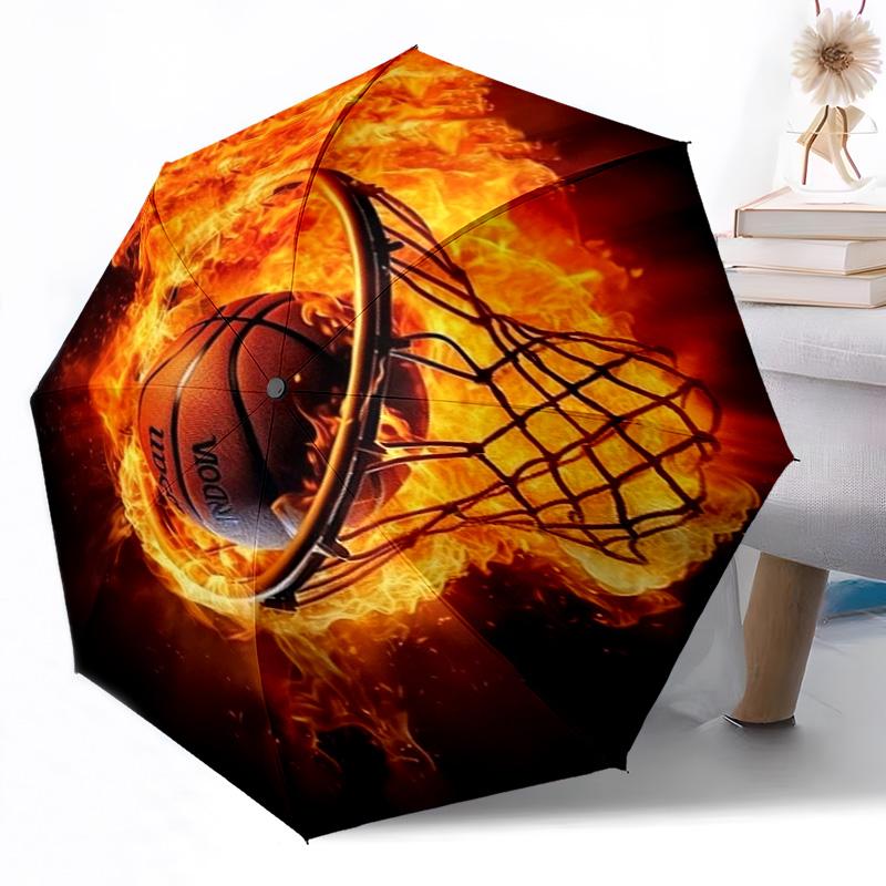Flaming Basketball Artwork Outdoor Automatic Umbrella Retractable Design with 8-Rib Durability Lightweight Perfect Gift for Friends Family
Flaming Basketball Artwork Outdoor Automatic Umbrella Retractable Design with 8-Rib Durability Lightweight Perfect Gift for Friends Family