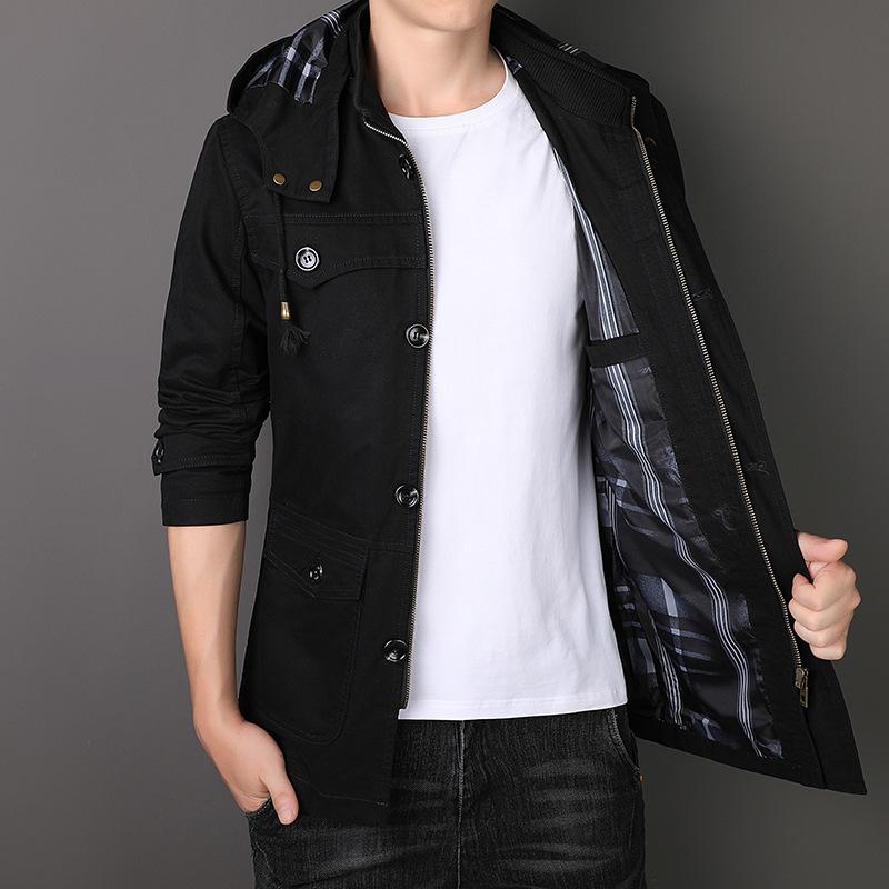 Мужская весенняя деловая повседневная куртка средней длины S чёрный
Мужская весенняя деловая повседневная куртка средней длины S чёрный