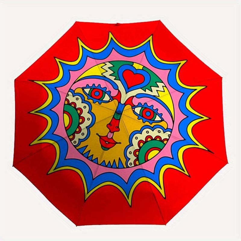 1pc Sunflower Mandala Automatic Open/close Folding Umbrella, Compact Portable Travel Umbrella, Perfect Birthday/Christmas, Cute Umbrella, Du
1pc Sunflower Mandala Automatic Open/close Folding Umbrella, Compact Portable Travel Umbrella, Perfect Birthday/Christmas, Cute Umbrella, Du