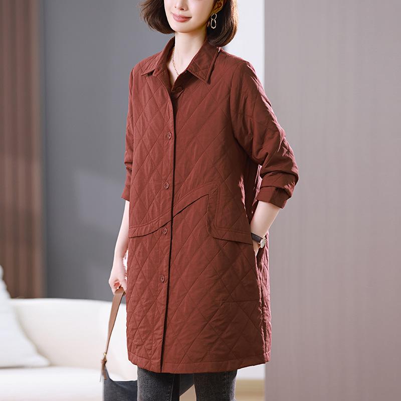Women s Mid-Length Argyle Patchwork Trench Coat - 2024 New Autumn Casual Style XL (125-135 jin) каштановый/красный
Women s Mid-Length Argyle Patchwork Trench Coat - 2024 New Autumn Casual Style XL (125-135 jin) каштановый/красный