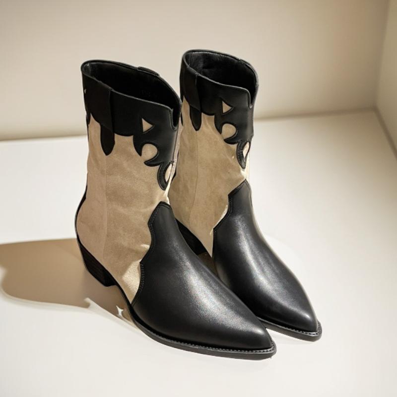 French small short boots women s autumn and winter single boots British style Martin boots 2024 new retro pointed western cowboy boots 35 чёрный
French small short boots women s autumn and winter single boots British style Martin boots 2024 new retro pointed western cowboy boots 35 чёрный