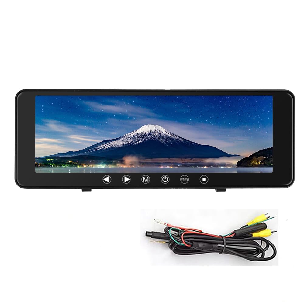 ULOPOP LCD rearview mirror 1080P compatible video easy to Japanese instructions included Japanese-made 9.1-inch monitor, 12V/24V AV1/AV2 input, чёрный
ULOPOP LCD rearview mirror 1080P compatible video easy to Japanese instructions included Japanese-made 9.1-inch monitor, 12V/24V AV1/AV2 input, чёрный