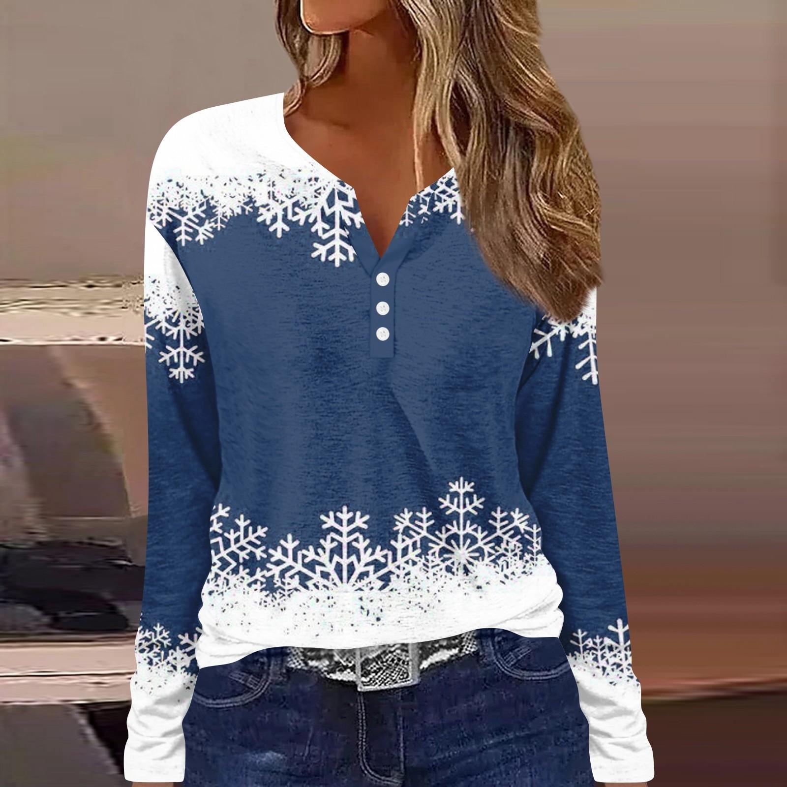 Длинные рукава женские топы с цветочным принтом винтажная мода повседневные свободные с V-образным вырезом рубашки больших размеров Рождество M
Длинные рукава женские топы с цветочным принтом винтажная мода повседневные свободные с V-образным вырезом рубашки больших размеров Рождество M