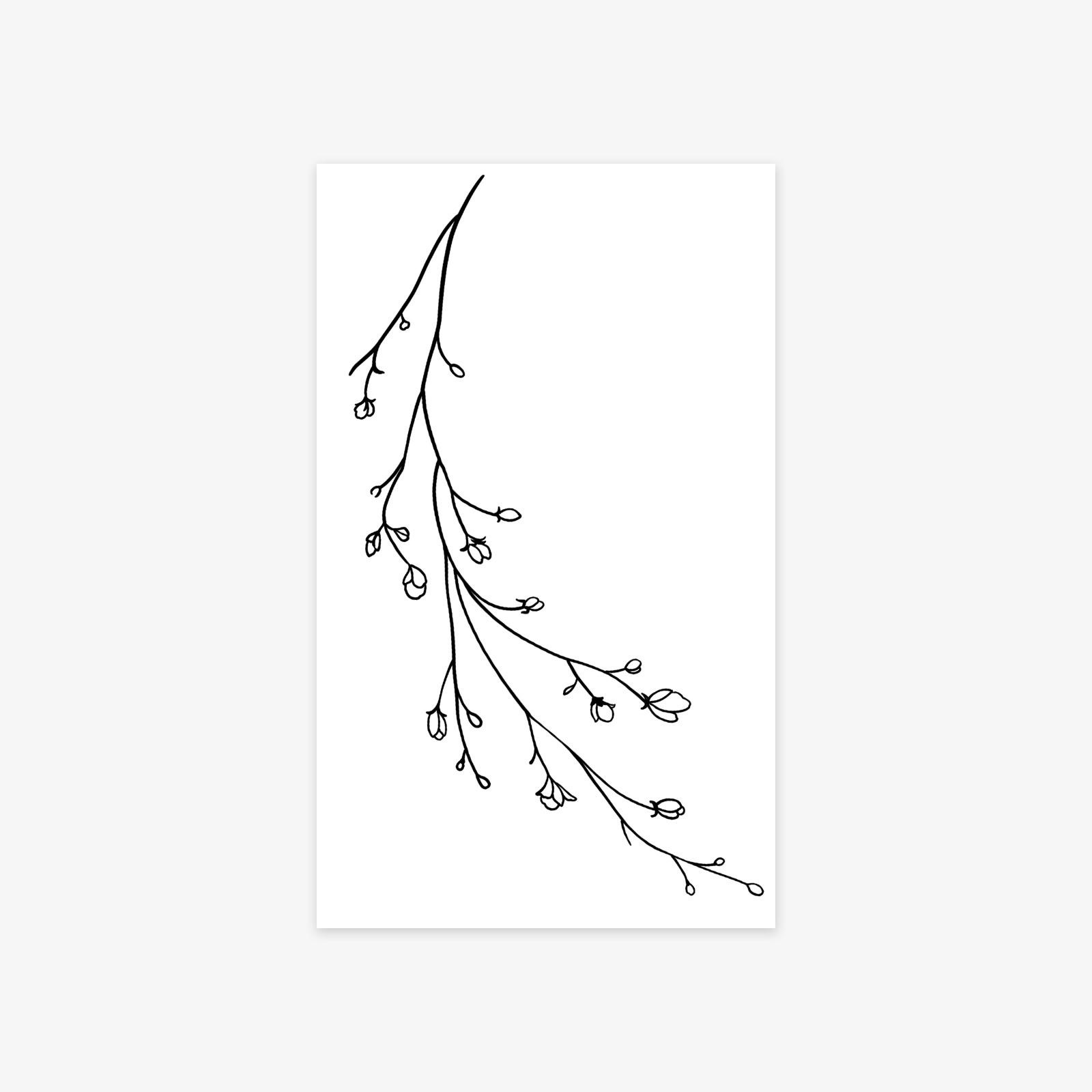 Simple And Advanced Sense Of Personality Small And Fresh Budding Flowers, Branches Tattoo Stickers 9*15
Simple And Advanced Sense Of Personality Small And Fresh Budding Flowers, Branches Tattoo Stickers 9*15