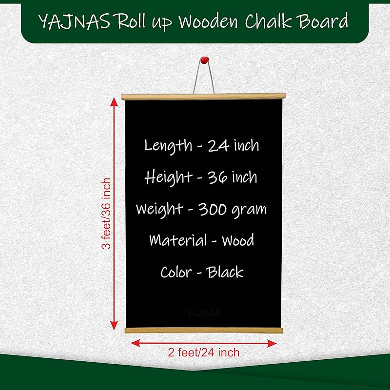 Yajnas 2X3 Feets (24X36 Inchs) Wall Hanging Non-Magnetic Black Roll Up Board With 1 Premium Wooden Duster & 10 Pieces Ch 2X3 Feet Roll Up Board + 1 Duster + 10 Pcs Chalk чёрный
Yajnas 2X3 Feets (24X36 Inchs) Wall Hanging Non-Magnetic Black Roll Up Board With 1 Premium Wooden Duster & 10 Pieces Ch 2X3 Feet Roll Up Board + 1 Duster + 10 Pcs Chalk чёрный
